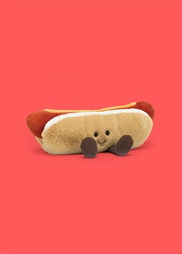 <ul>    <li>We&rsquo;ll take this one to go please!</li>    <li>Amuseable Hot Dog by Jellycat is a seriously fun addition to your collection and a frankly brilliant jokey gift to give to your &lsquo;hot dog&rsquo;.&nbsp;</li>    <li>Brought to you straight from the fairground, with a fluffy bread bun, mustard topped frankfurter and signature cordy boots, this silly sausage may just make your mouth water but we&rsquo;d suggest you resist taking a bite!</li>    <li>Dimensions: 11cm high, 25cm wide</li></ul>